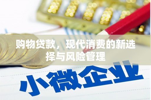 沂南购物贷款，现代消费的新选择与风险管理