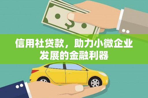 沂南信用社贷款，助力小微企业发展的金融利器