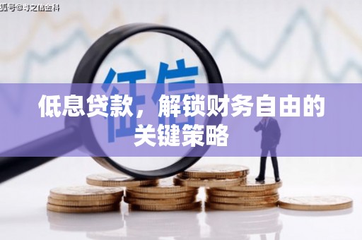 沂南低息贷款，解锁财务自由的关键策略