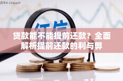 沂南贷款能不能提前还款？全面解析提前还款的利与弊