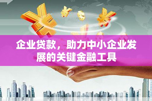 沂南企业贷款，助力中小企业发展的关键金融工具