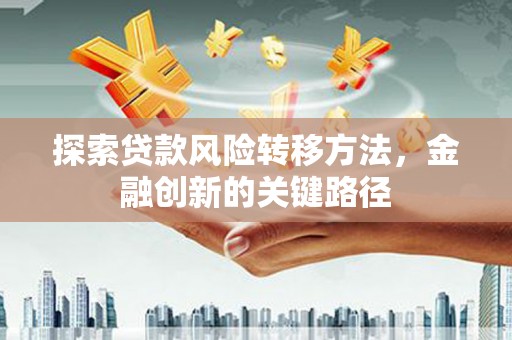 沂南探索贷款风险转移方法，金融创新的关键路径