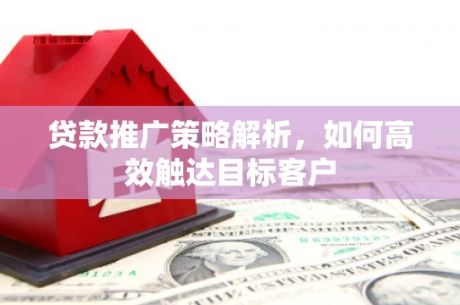 沂南贷款推广策略解析，如何高效触达目标客户