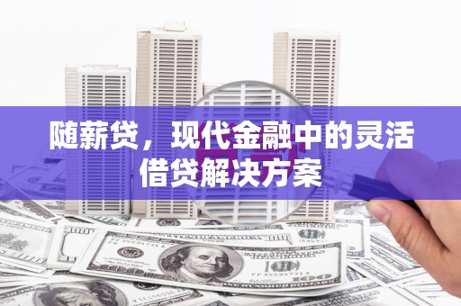 沂南随薪贷，现代金融中的灵活借贷解决方案