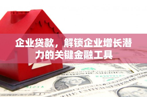 沂南企业贷款，解锁企业增长潜力的关键金融工具