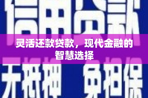 沂南灵活还款贷款，现代金融的智慧选择