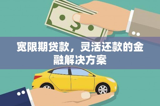 沂南宽限期贷款，灵活还款的金融解决方案