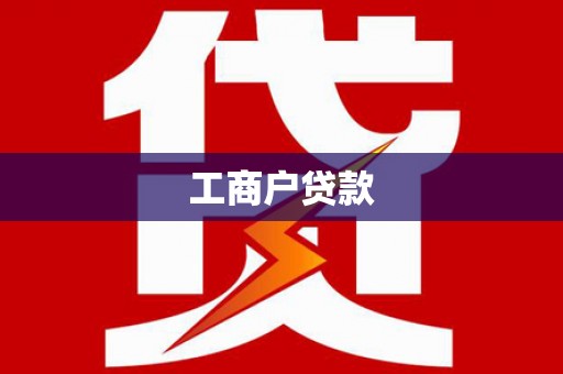 沂南工商户贷款