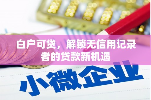 沂南白户可贷，解锁无信用记录者的贷款新机遇