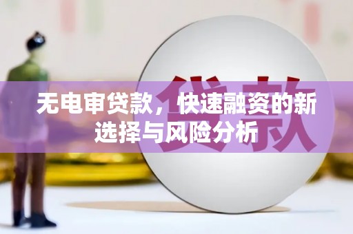 沂南无电审贷款，快速融资的新选择与风险分析