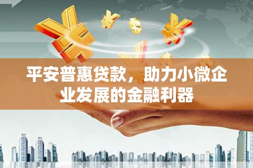 沂南平安普惠贷款，助力小微企业发展的金融利器