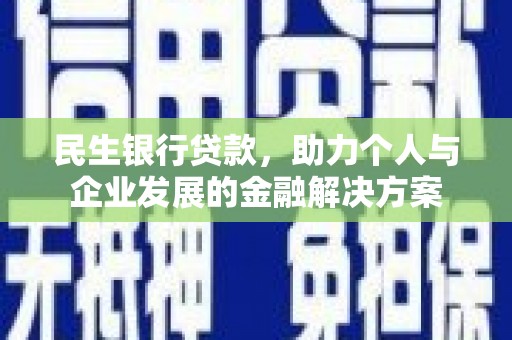 沂南民生银行贷款，助力个人与企业发展的金融解决方案