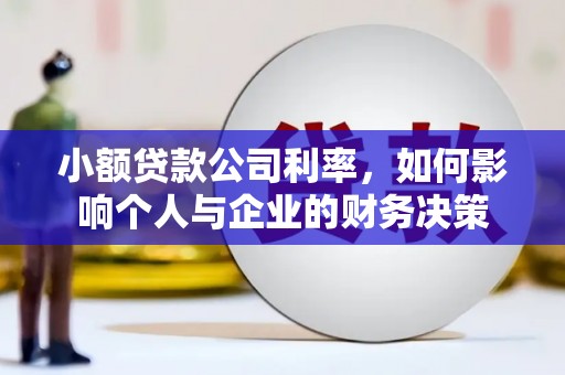 沂南小额贷款公司利率，如何影响个人与企业的财务决策