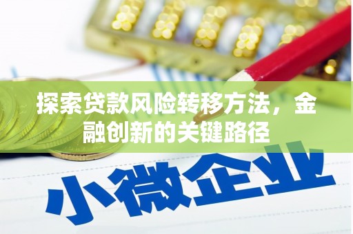 沂南探索贷款风险转移方法，金融创新的关键路径