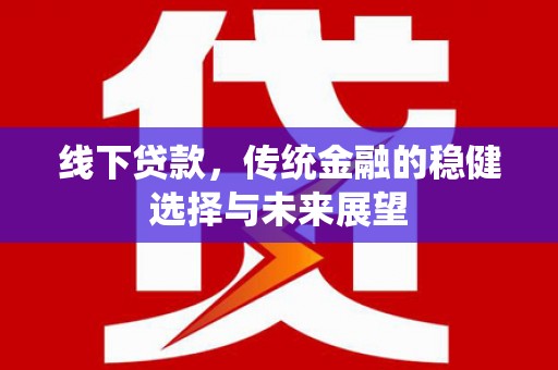沂南线下贷款，传统金融的稳健选择与未来展望