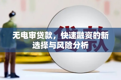 沂南无电审贷款，快速融资的新选择与风险分析