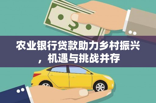 沂南农业银行贷款助力乡村振兴，机遇与挑战并存