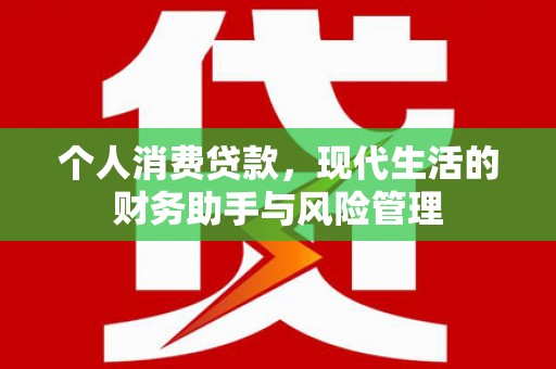 沂南个人消费贷款，现代生活的财务助手与风险管理