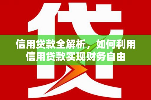 沂南信用贷款全解析，如何利用信用贷款实现财务自由